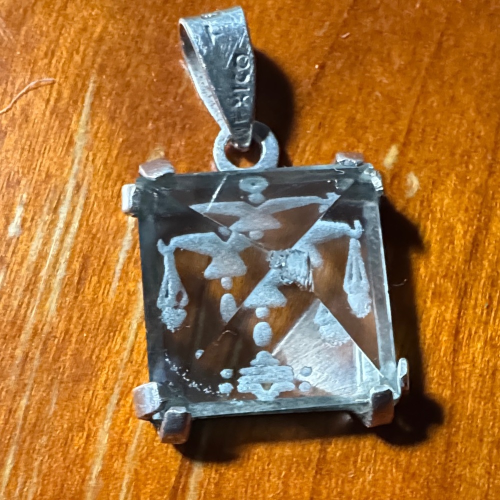 Taxco Silver Justice Scales Pendant